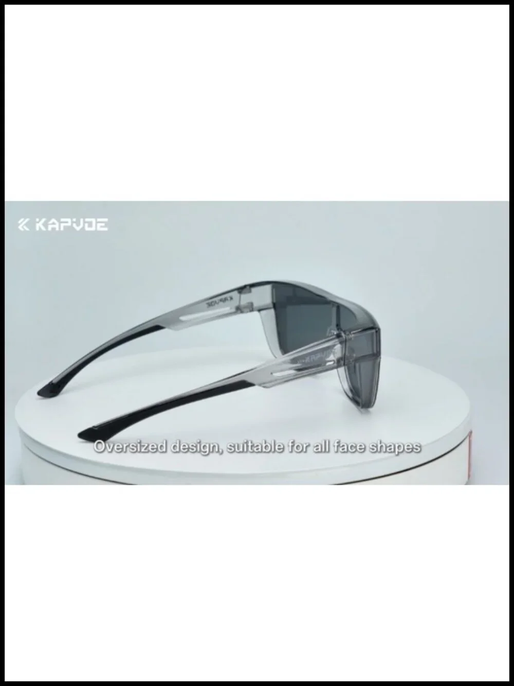 Oversized Square Fit Over Sunglasses UV400 TR90 Frame for Men Women